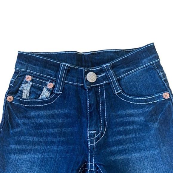 True Religion Blue Jeans Girls Size 8 - Picture 2 of 11